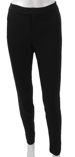 Vince Women Black Cotton Dress Pants Size 8