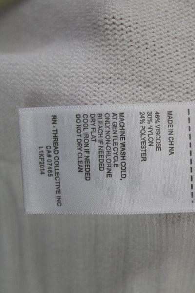 Laundry by Shelli Segal Womens White Turtleneck Sweater Petite Size XS