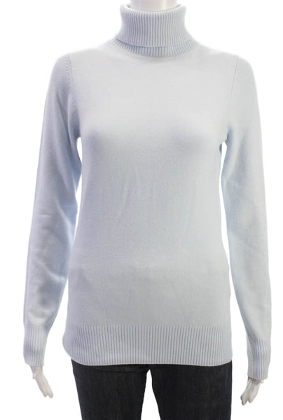 French Connection Womens Blue Turtleneck Pullover Long Sleeve Size S