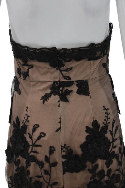 Jewel Badgley Mischka Womens Tunic Blouse Blue Halter Sleeveless Size 4