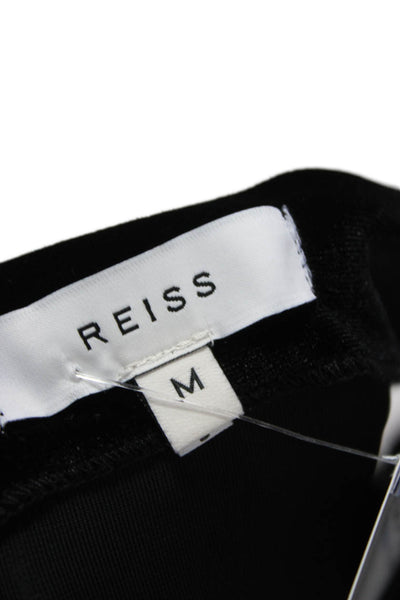 Reiss Womens Basic Sleeveless Cowl Neck Tank Black Polyester Size M