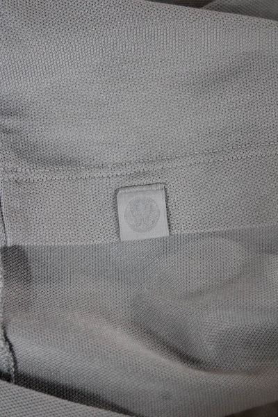 Lululemon Mens Casual Buttoned Short Sleeve Polo Shirt Gray Size S