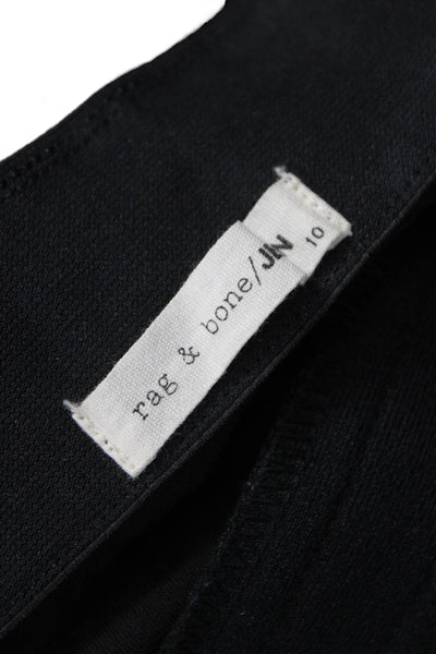 Rag & Bone Women Ankle Leggings Black Cotton Size 10