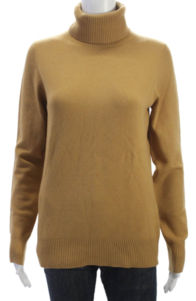 French Connection Women Brown Wool Turtleneck Pullover Long Sleeve Size L