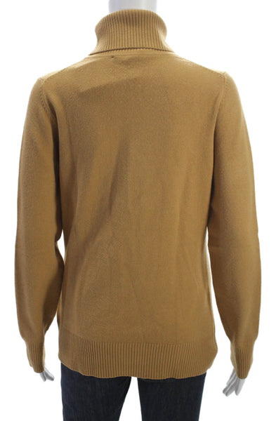 French Connection Women Brown Wool Turtleneck Pullover Long Sleeve Size L
