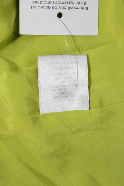 Christian Siriano Women Pullover Sweater Gold Wool Crewneck Size 2