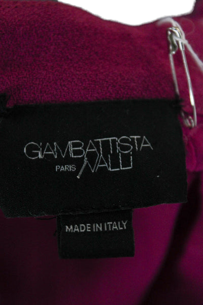 Giambattista Valli Women Sheath Dress Pink Viscose Longsleeve Size 40
