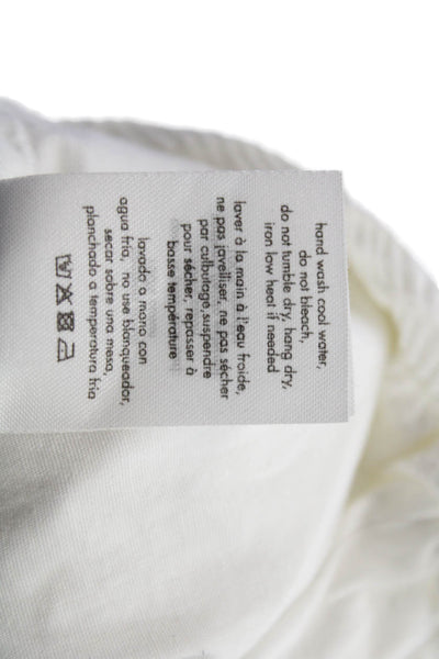 We Wore What Womens Maxi Skirt White 100% Cotton Solid Size M