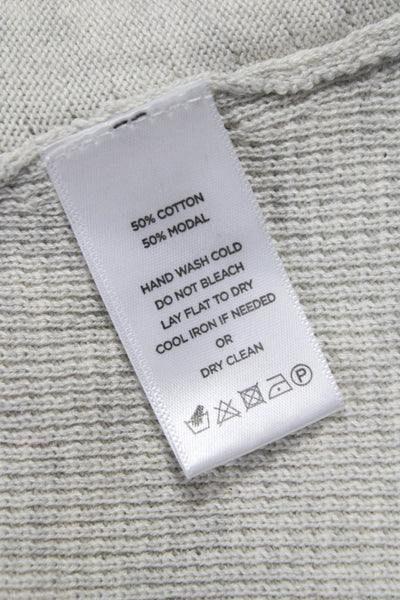 Lilla P Women Pullover V-Neck Cotton Gray Long Sleeve Size XL