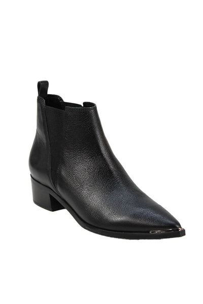 Marc Fisher Womens Leather Yale Bootie Shoes Black Size 5.5M