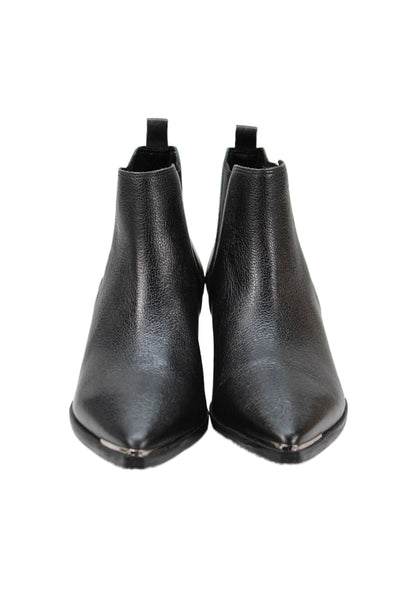 Marc Fisher Womens Leather Yale Bootie Shoes Black Size 5.5M