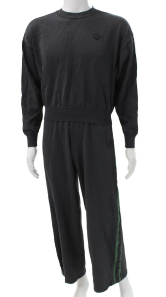 PE Nation Womens Pullover Sweatshirt Gray Viscose Long Sleeve Size M