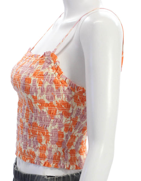 Birds of Paradis Women Camisole Multicolor Cotton Square Neck Size S