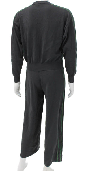 PE Nation Womens Pullover Sweatshirt Gray Viscose Long Sleeve Size M