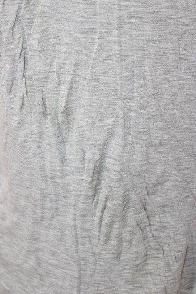 St. John Women Tunic Gray Viscose Short Sleeve Roundneck Pullover Size M