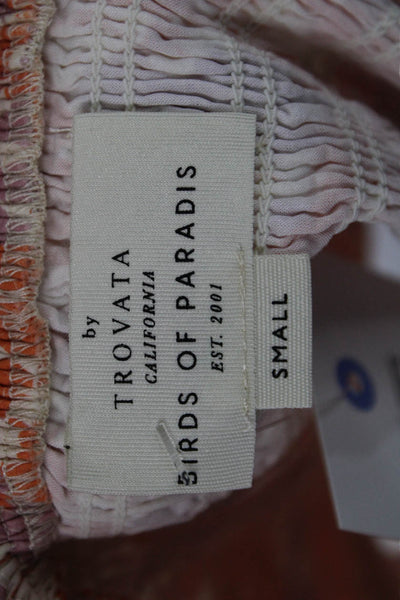 Birds of Paradis Women Camisole Multicolor Cotton Square Neck Size S