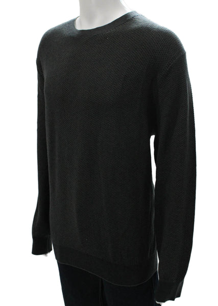 Vince Mens Wool Crewneck Pullover Sweater Gray Size XL
