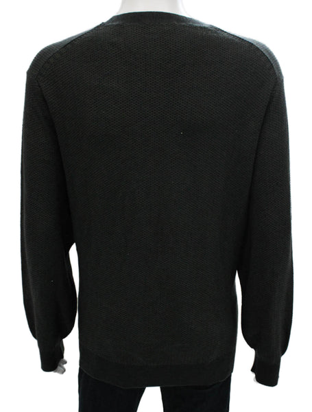 Vince Mens Wool Crewneck Pullover Sweater Gray Size XL