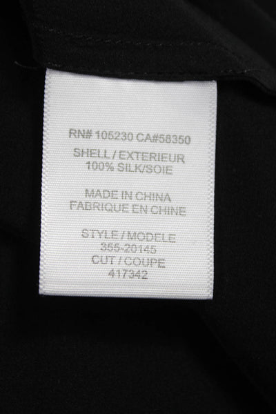 Joie Womens Silk Scoop Neck Sleeveless Basic Tank Black Size M