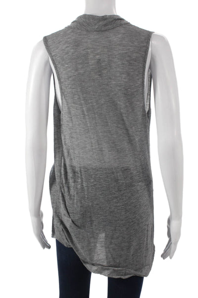 Helmut Lang Womens Sleeveless Cowl Neck Tunic Gray Size S