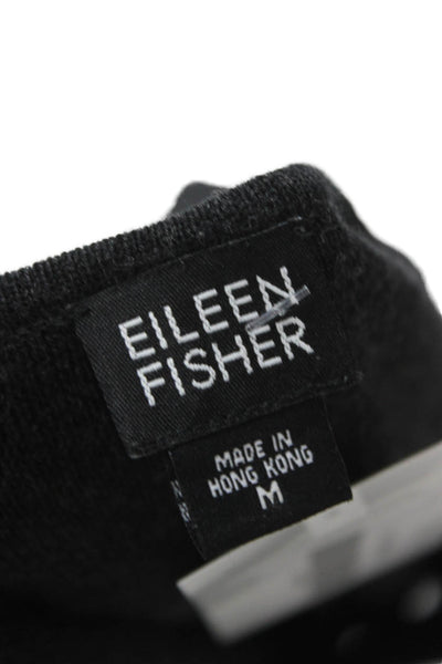 Eileen Fisher Women Pullover Merino Wool Gray Round Neck Sleeveless Size M