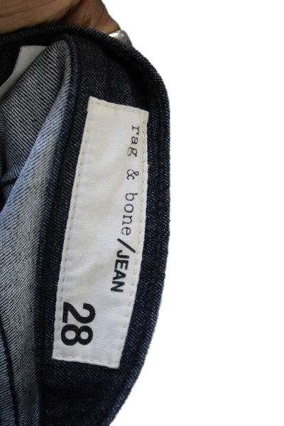 Rag & Bone Jean Womens Skinny Jeans Blue Mid Rise Size 28