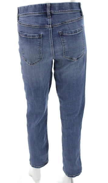 Liverpool Los Angeles Womens Skinny Jeans Blue High Rise Button Size 4