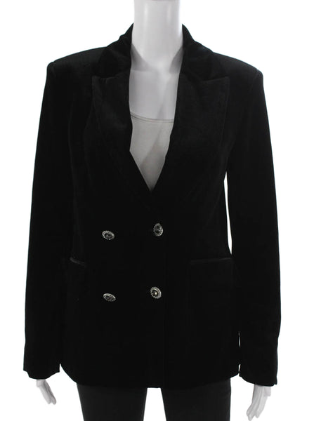 Zara Women Multicolor Plaid Button Up Blazer Long Sleeve Polyester Size S