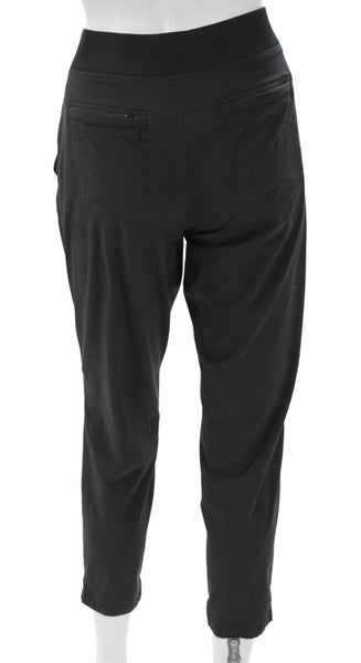 Athleta Women Jogger Pants Black Drawstring Polyester Blend Size 4