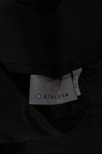 Athleta Women Jogger Pants Black Drawstring Polyester Blend Size 4