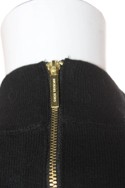 Michael Michael Kors Womens Black High Neck Pullover Long Sleeve Size XS