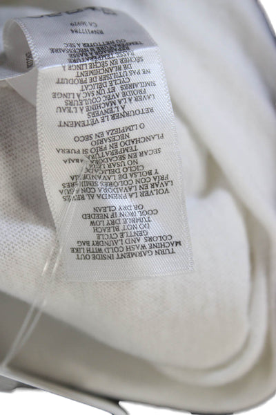 Rails Womens Basic White Cotton Crew Neck Short Sleeve T-Shirt Size S