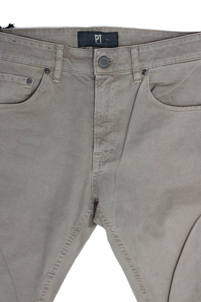 PT Torino Womens Skinny Jeans Brown Cotton Button Closure Size 30