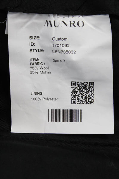 Munro Mens Black Wool Dress Pants Size 46