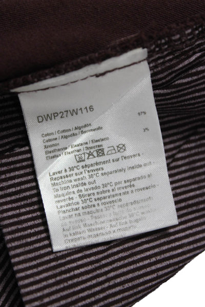 PT Torino Womens Skinny Jeans Brown Cotton Button Closure Size 30