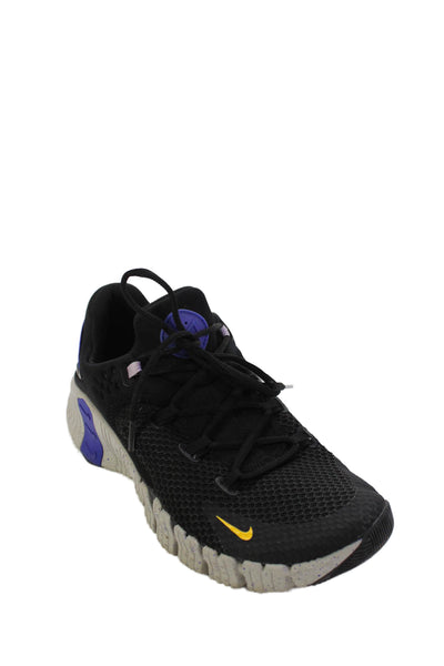 Nike Women's Lace Up Rubber Sole Trainer Sneakers Black Size 10