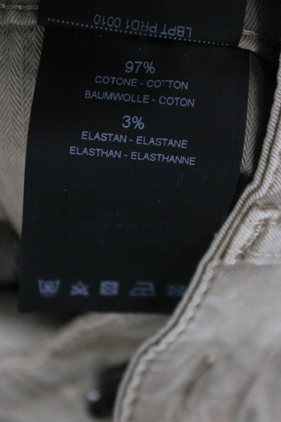 PT Torino Womens Skinny Jeans Brown Cotton Button Closure Size 30
