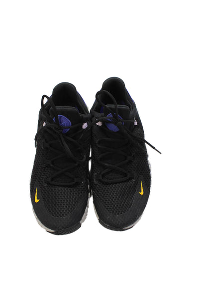 Nike Women's Lace Up Rubber Sole Trainer Sneakers Black Size 10