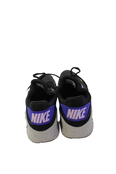 Nike Women's Lace Up Rubber Sole Trainer Sneakers Black Size 10