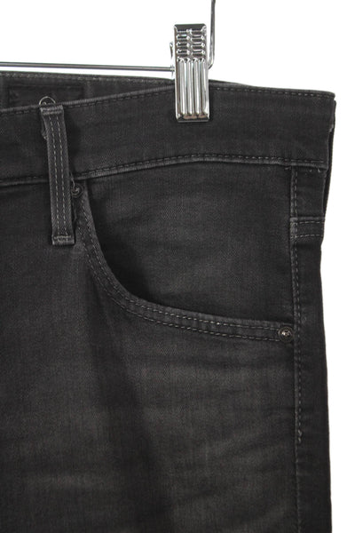 AG Adriano Goldschmied Mens Skinny Black Jeans Viscose High Rise Size 30