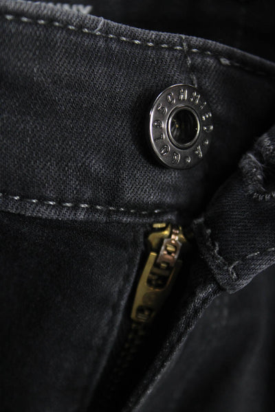 AG Adriano Goldschmied Mens Skinny Black Jeans Viscose High Rise Size 30
