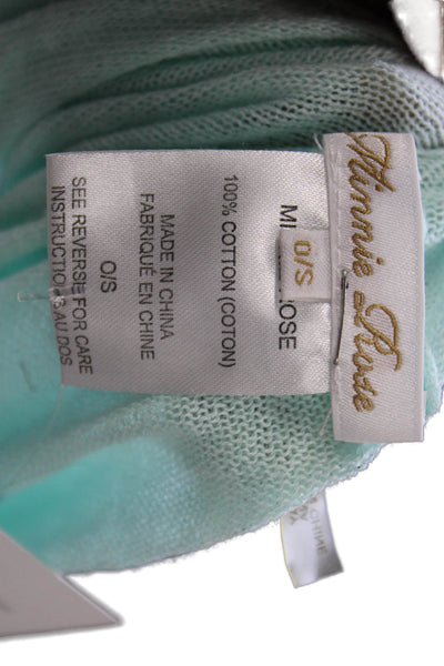 Minnie Rose Women Wrap Sweater Green Cotton Boat Neck 3/4 Sleeve Size One Size