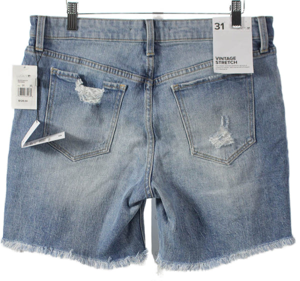 Joes Womens Blue Bermuda Shorts Cotton Spandex Size 31