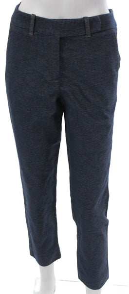 Marella Womens Ankle Pants Blue Cotton Size 2
