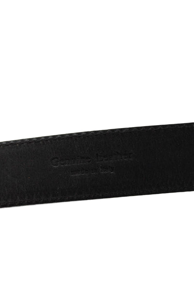 Ralph Lauren Womens Leather Square Buckle Detail Belt Black Size 40