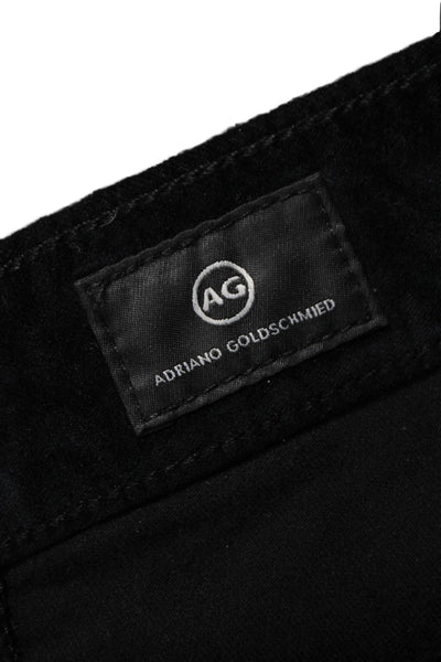 AG Adriano Goldschmied Mens Skinny Jeans Black Cotton Size 32