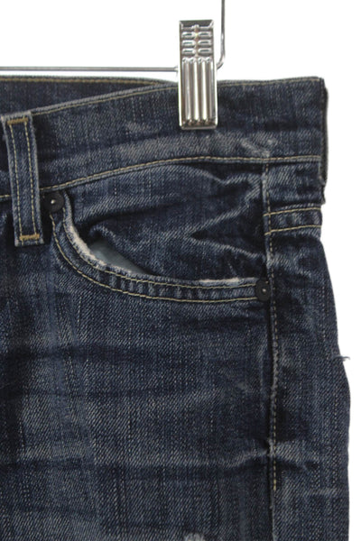 7 For All Mankind Mens Skinny Jeans Blue Mid Rise Inseam 29 Size 26