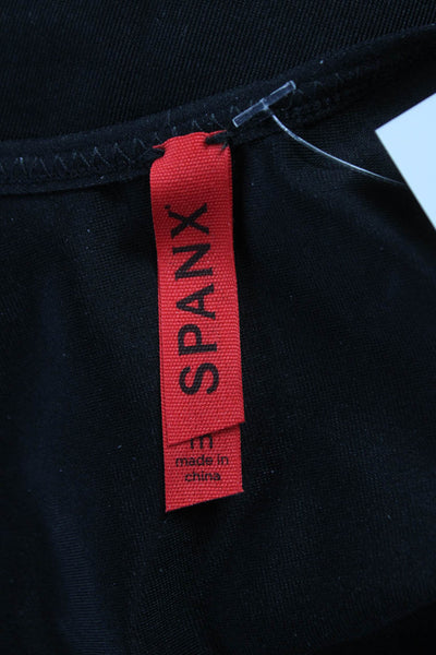 Spanx Womens Tank Shapewear Black Nylon Scoop Neck Sleeveless Size M
