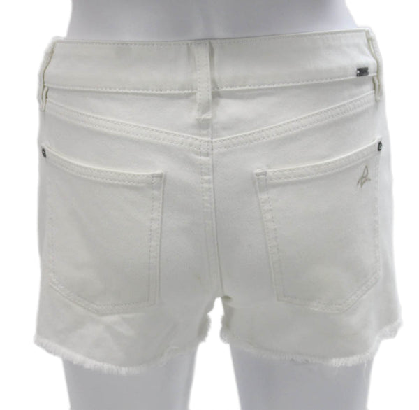 DL 1961 Womens Cut-Off Shorts White Cotton Button Size 26