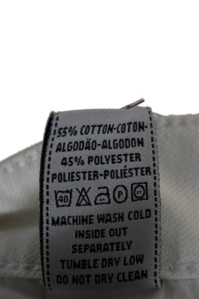 DL 1961 Womens Cut-Off Shorts White Cotton Button Size 26